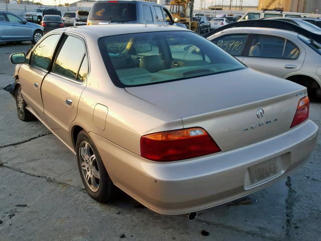 19UUA56711A013580 - 2001 ACURA 3.2TL GOLD photo 3