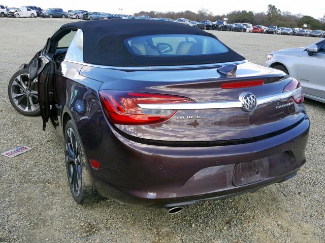 W04WT3N52GG043175 - 2016 BUICK CASCADA PR PURPLE photo 3