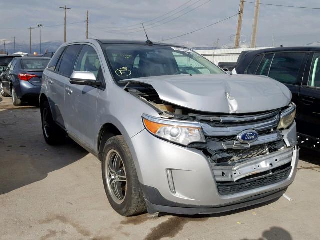 2FMDK3JC4DBA58991 - 2013 FORD EDGE SEL SILVER photo 1