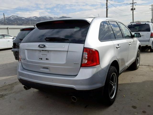 2FMDK3JC4DBA58991 - 2013 FORD EDGE SEL SILVER photo 4