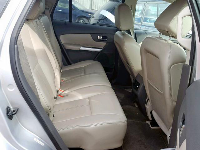 2FMDK3JC4DBA58991 - 2013 FORD EDGE SEL SILVER photo 6