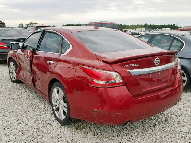 1N4BL3AP8DN485547 - 2013 NISSAN ALTIMA 3.5 BURGUNDY photo 3