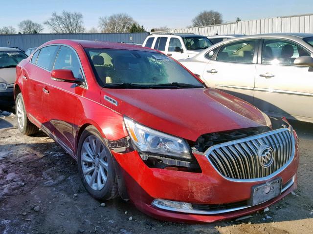 1G4GB5G3XEF281441 - 2014 BUICK LACROSSE RED photo 1