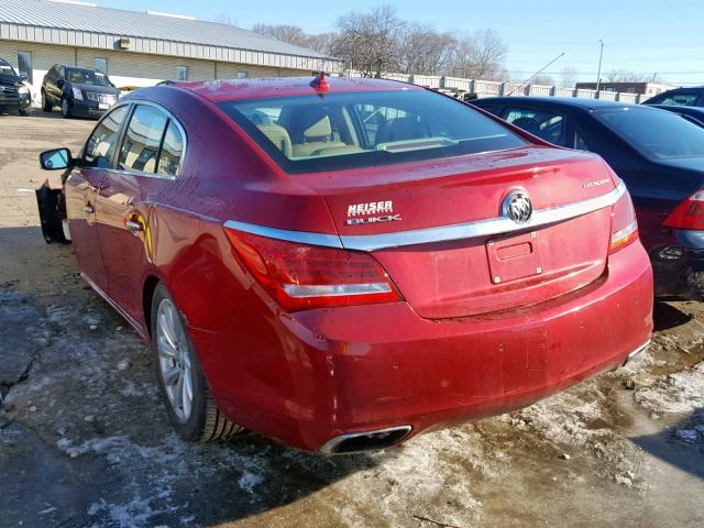 1G4GB5G3XEF281441 - 2014 BUICK LACROSSE RED photo 3