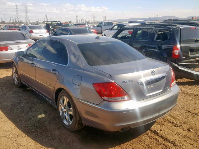 JH4KB165X5C019820 - 2005 ACURA RL SILVER photo 3