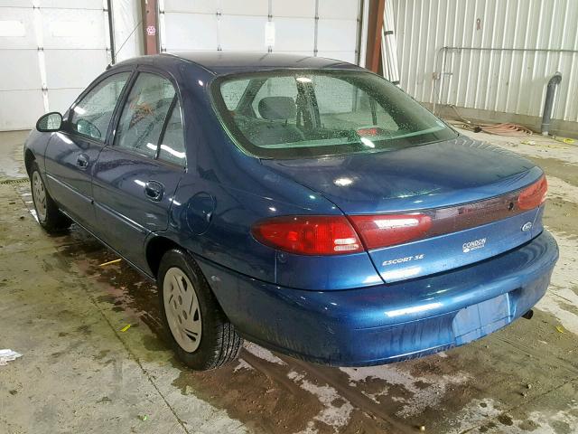 1FAFP13P4XW201692 - 1999 FORD ESCORT SE BLUE photo 3