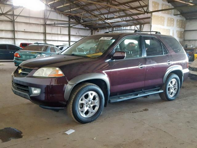 2HNYD18851H528132 - 2001 ACURA MDX TOURIN PURPLE photo 2