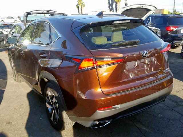 JTJYARBZ8K2128619 - 2019 LEXUS NX 300 BROWN photo 3