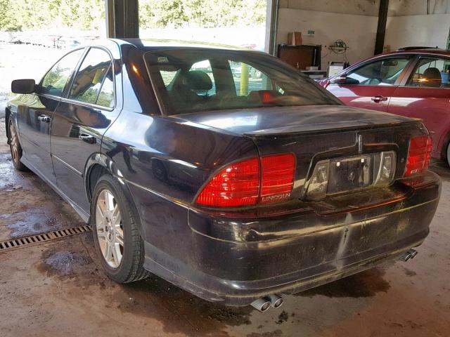 1LNHM87A42Y664385 - 2002 LINCOLN LS შავი ფოტო 3