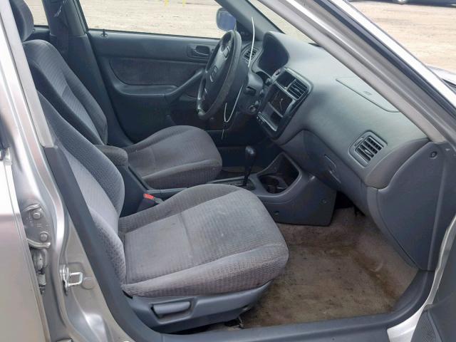 2HGEJ6619XH517990 - 1999 HONDA CIVIC BASE SILVER photo 5