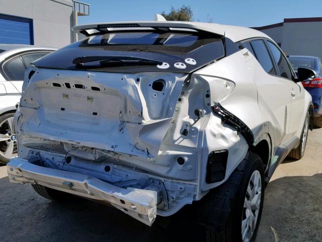 JTNKHMBX9K1026494 - 2019 TOYOTA C-HR XLE WHITE photo 4