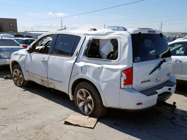 5N1BA0NE9BN606800 - 2011 NISSAN ARMADA PLA WHITE photo 3