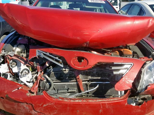 4T1BB46KX9U071551 - 2009 TOYOTA CAMRY HYBR RED photo 7