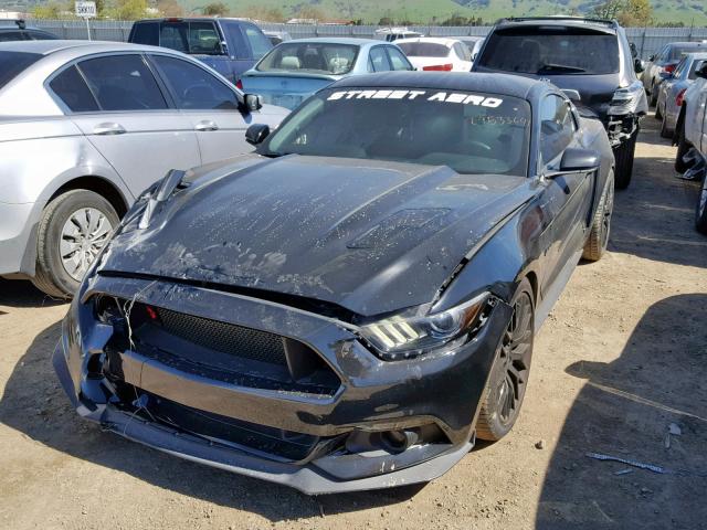 1FA6P8CF7G5262251 - 2016 FORD MUSTANG GT BLACK photo 2