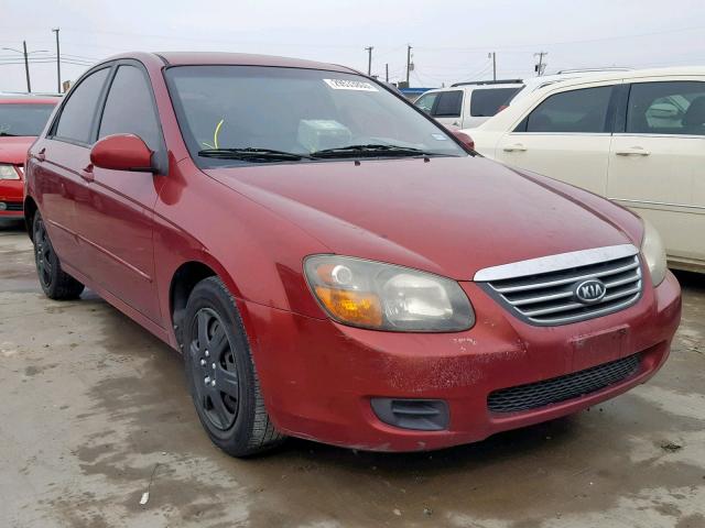 KNAFE221595645964 - 2009 KIA SPECTRA EX BURGUNDY photo 1