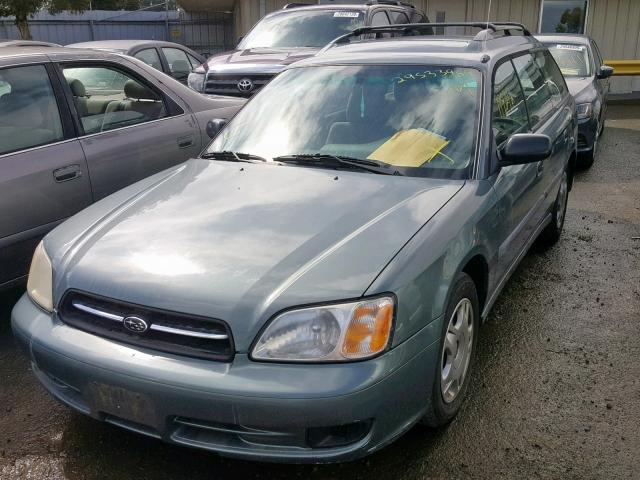 4S3BH635327303229 - 2002 SUBARU LEGACY L GREEN photo 2