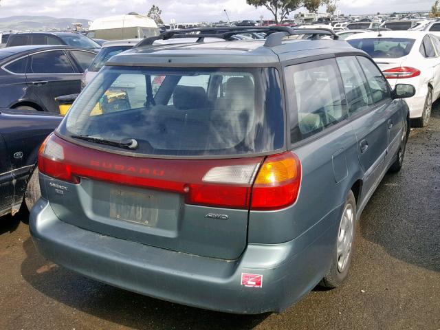 4S3BH635327303229 - 2002 SUBARU LEGACY L GREEN photo 4