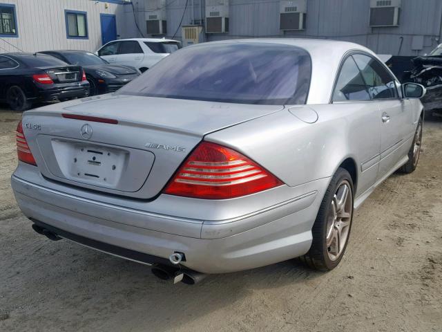 WDBPJ74J33A036768 - 2003 MERCEDES-BENZ CL 55 AMG SILVER photo 4