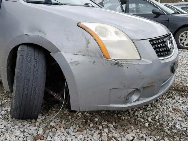 3N1AB61E89L657790 - 2009 NISSAN SENTRA 2.0 SILVER photo 9