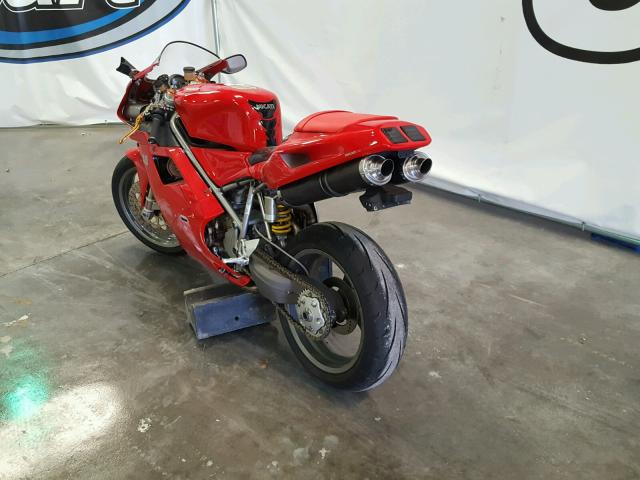 ZDM1SB3R61B006853 - 2001 DUCATI 748 RED photo 3