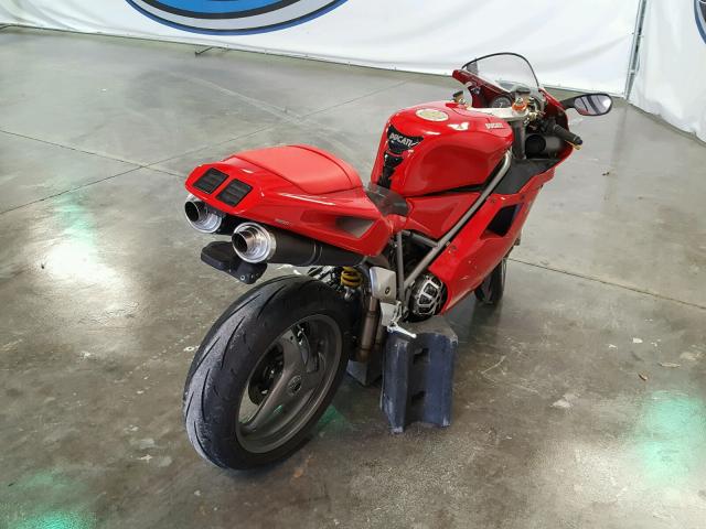 ZDM1SB3R61B006853 - 2001 DUCATI 748 RED photo 4