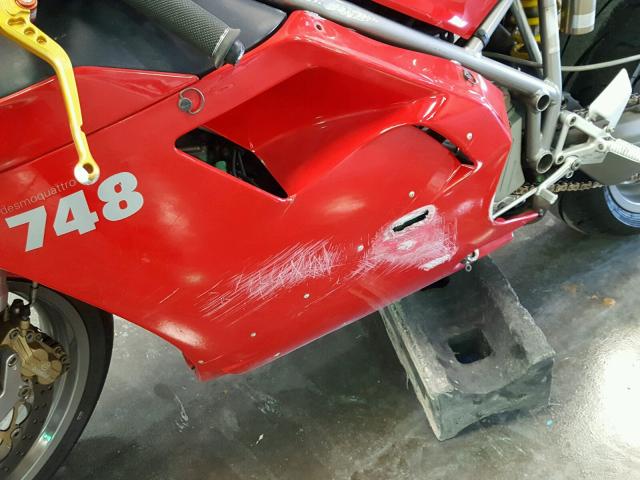 ZDM1SB3R61B006853 - 2001 DUCATI 748 RED photo 9