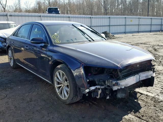 WAURVAFD4BN016374 - 2011 AUDI A8 L QUATT BLUE photo 1