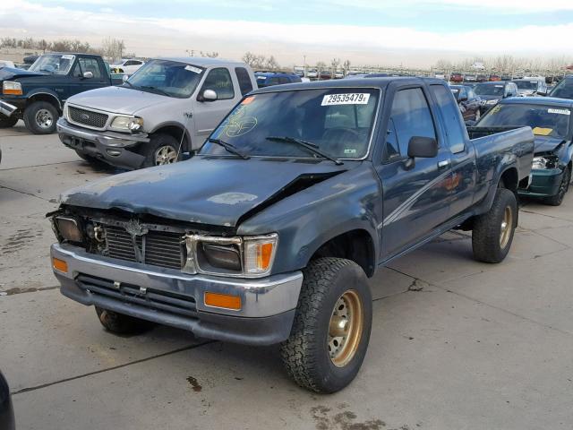 4TAVN13D3RZ259338 - 1994 TOYOTA PICKUP 1/2 GRAY photo 2