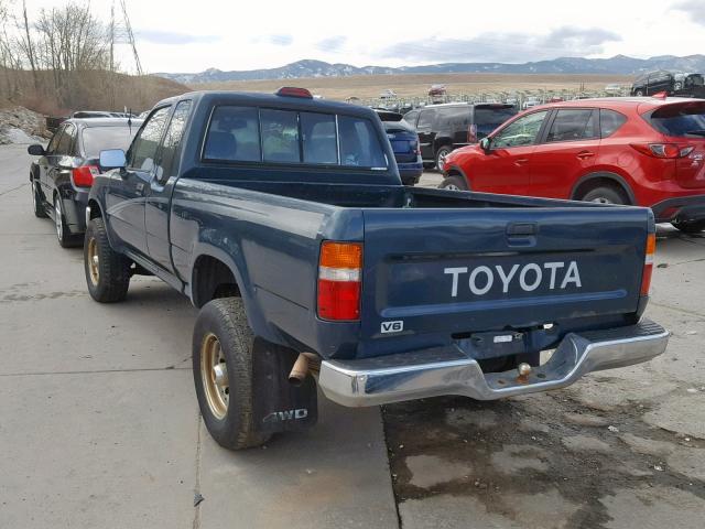 4TAVN13D3RZ259338 - 1994 TOYOTA PICKUP 1/2 GRAY photo 3