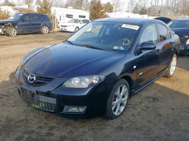 JM1BK324071654845 - 2007 MAZDA 3 S BLACK photo 2