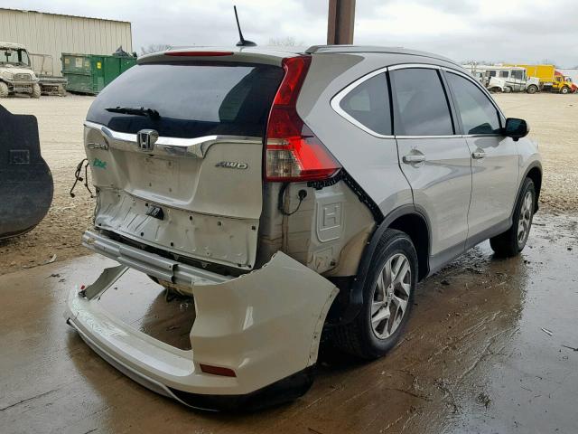 5J6RM4H79GL115199 - 2016 HONDA CR-V EXL WHITE photo 4