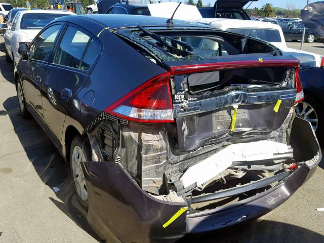 JHMZE2H53DS004783 - 2013 HONDA INSIGHT LX BROWN photo 3