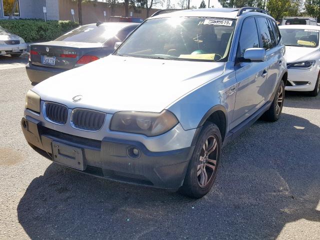 WBXPA934X5WD22721 - 2005 BMW X3 3.0I BLUE photo 2