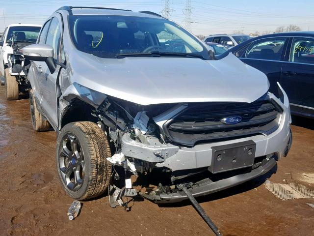 MAJ6P1CL2JC190312 - 2018 FORD ECOSPORT S SILVER photo 1