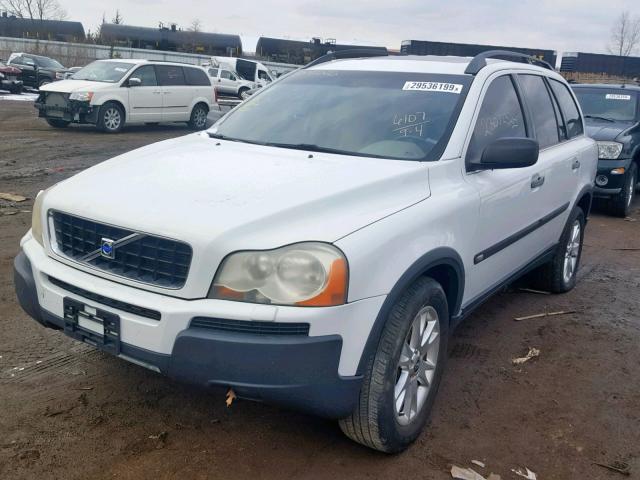 YV1CZ91HX41050331 - 2004 VOLVO XC90 T6 WHITE photo 2