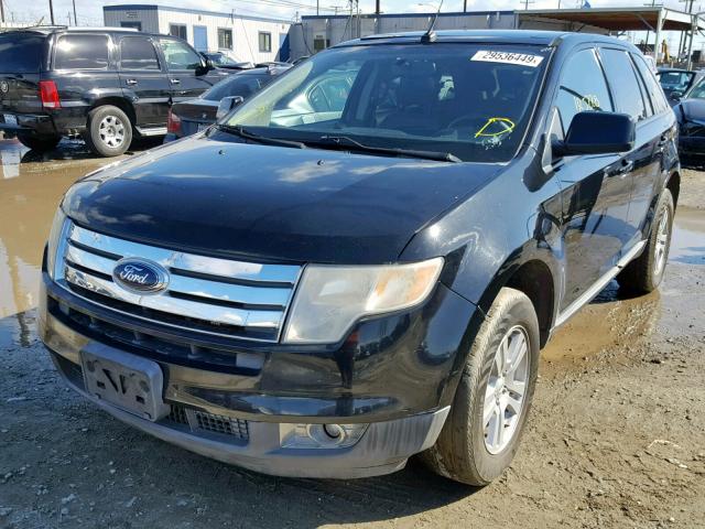 2FMDK38C88BA54972 - 2008 FORD EDGE SEL BLACK photo 2