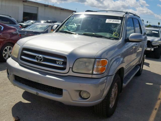 5TDBT48A12S098735 - 2002 TOYOTA SEQUOIA LI SILVER photo 2