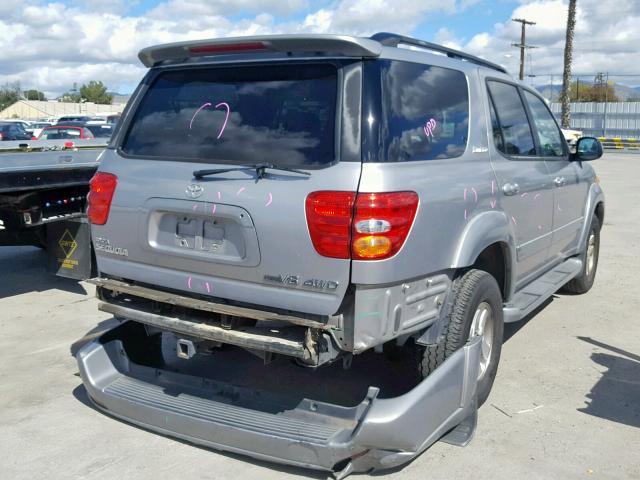 5TDBT48A12S098735 - 2002 TOYOTA SEQUOIA LI SILVER photo 4