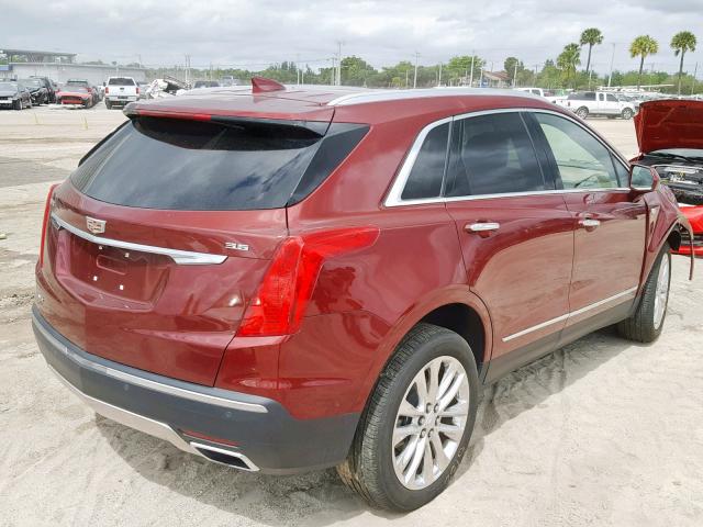 1GYKNFRS5HZ188811 - 2017 CADILLAC XT5 PLATIN RED photo 4