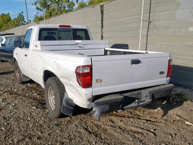 1FTYR10D52PB15060 - 2002 FORD RANGER WHITE photo 3