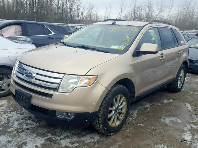 2FMDK38C07BA74504 - 2007 FORD EDGE SEL GOLD photo 2