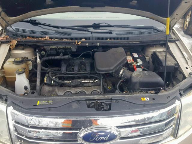 2FMDK38C07BA74504 - 2007 FORD EDGE SEL GOLD photo 7