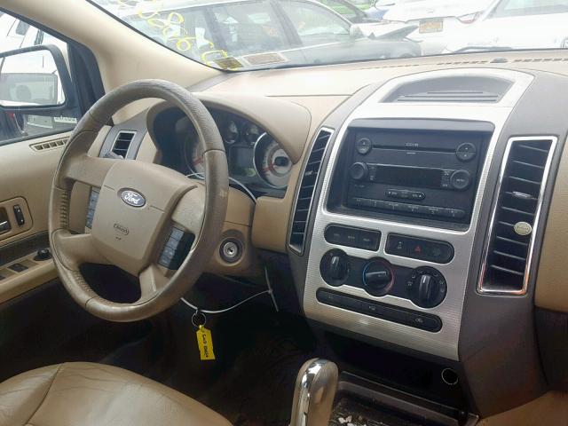 2FMDK38C07BA74504 - 2007 FORD EDGE SEL GOLD photo 9