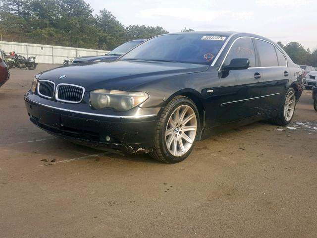 WBAGN63402DR06496 - 2002 BMW 745 LI BLACK photo 2