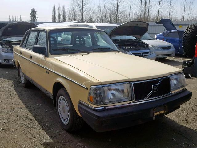 YV1AX8843H1251410 - 1987 VOLVO 244 DL YELLOW photo 1