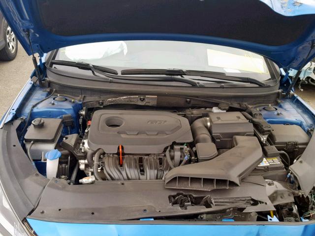 5NPE34AF0JH684222 - 2018 HYUNDAI SONATA SPO BLUE photo 7