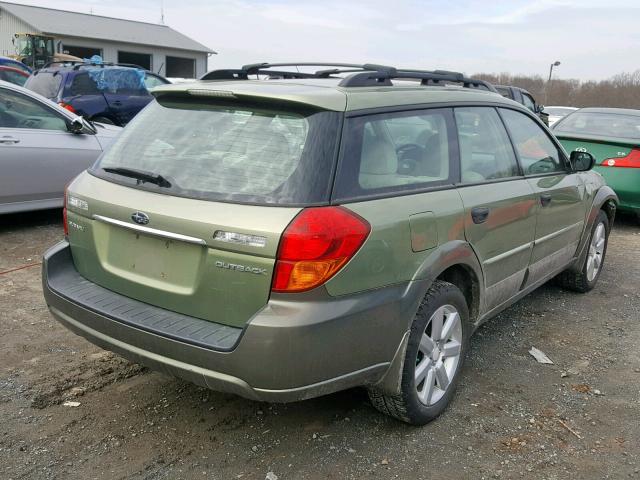 4S4BP61C067349672 - 2006 SUBARU LEGACY OUT GREEN photo 4