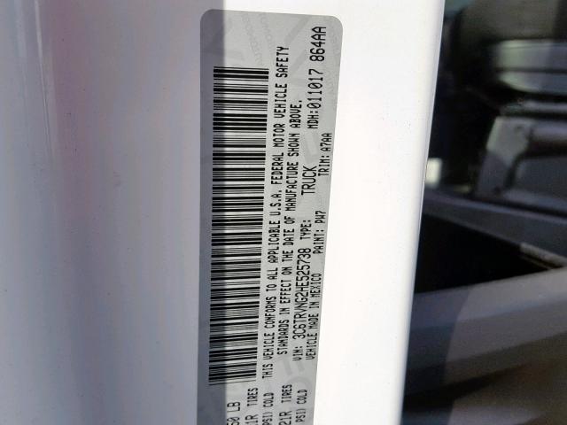 3C6TRVNG2HE525738 - 2017 RAM PROMASTER 白色 照片 10