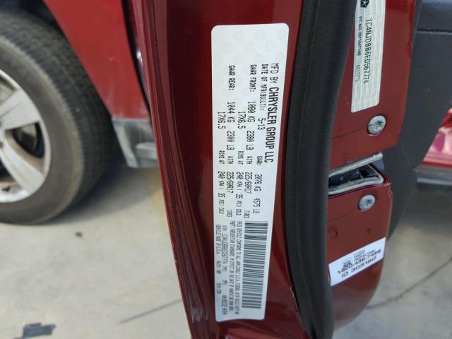 1C4NJDBB6ED567774 - 2014 JEEP COMPASS SP Qırmızı foto 10