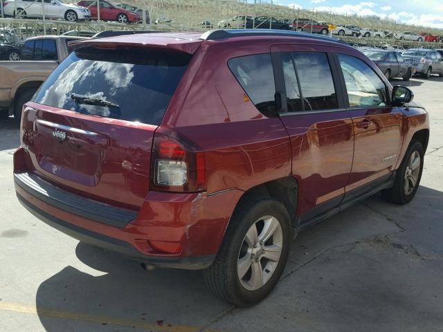 1C4NJDBB6ED567774 - 2014 JEEP COMPASS SP Qırmızı foto 4